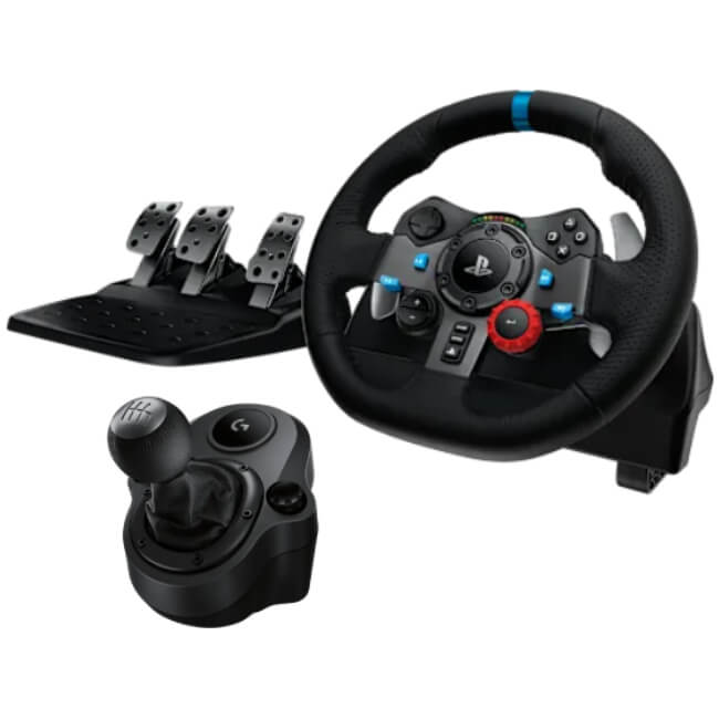 Combo Volante y Pedales Logitech G29 941-000111 Driving force Para PS3 - PS4 y PS5 con Palanca De Cambios Para G29 Y G920 Logitech 941-000119