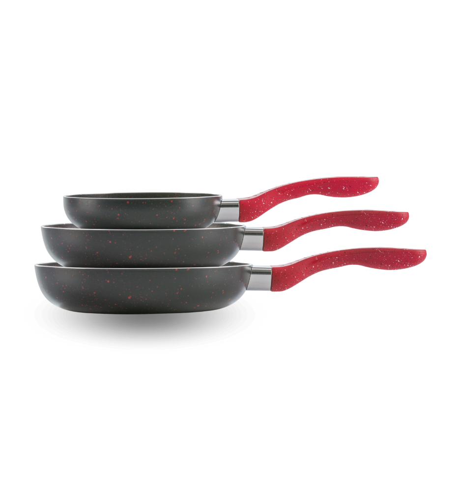 Juego de Sartenes Picca Bari PI003SSMB 20" - 24" - 28"cm Color Negro