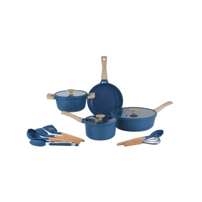 Bateria de Cocina Picca Faro PI0013BCA 13 Piezas Color Azul
