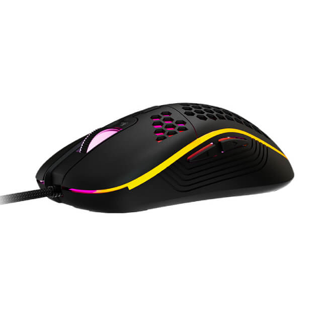 Mouse Xtech XTM-620 Lightbuzz de 7 Botones Para Videojuegos Color Negro
