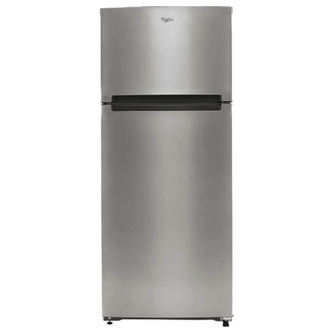 Refrigerador Whirlpool Top Mount 18P³ Puerta Reversible Color Gris con Regalo