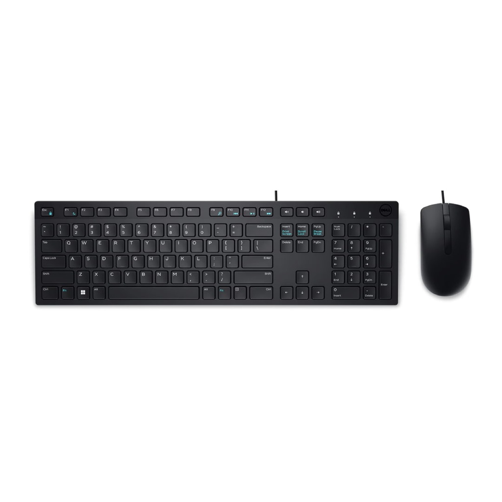 Combo Teclado y Mouse KM300C-LTN Dell Alambrico USB Español Color Negro