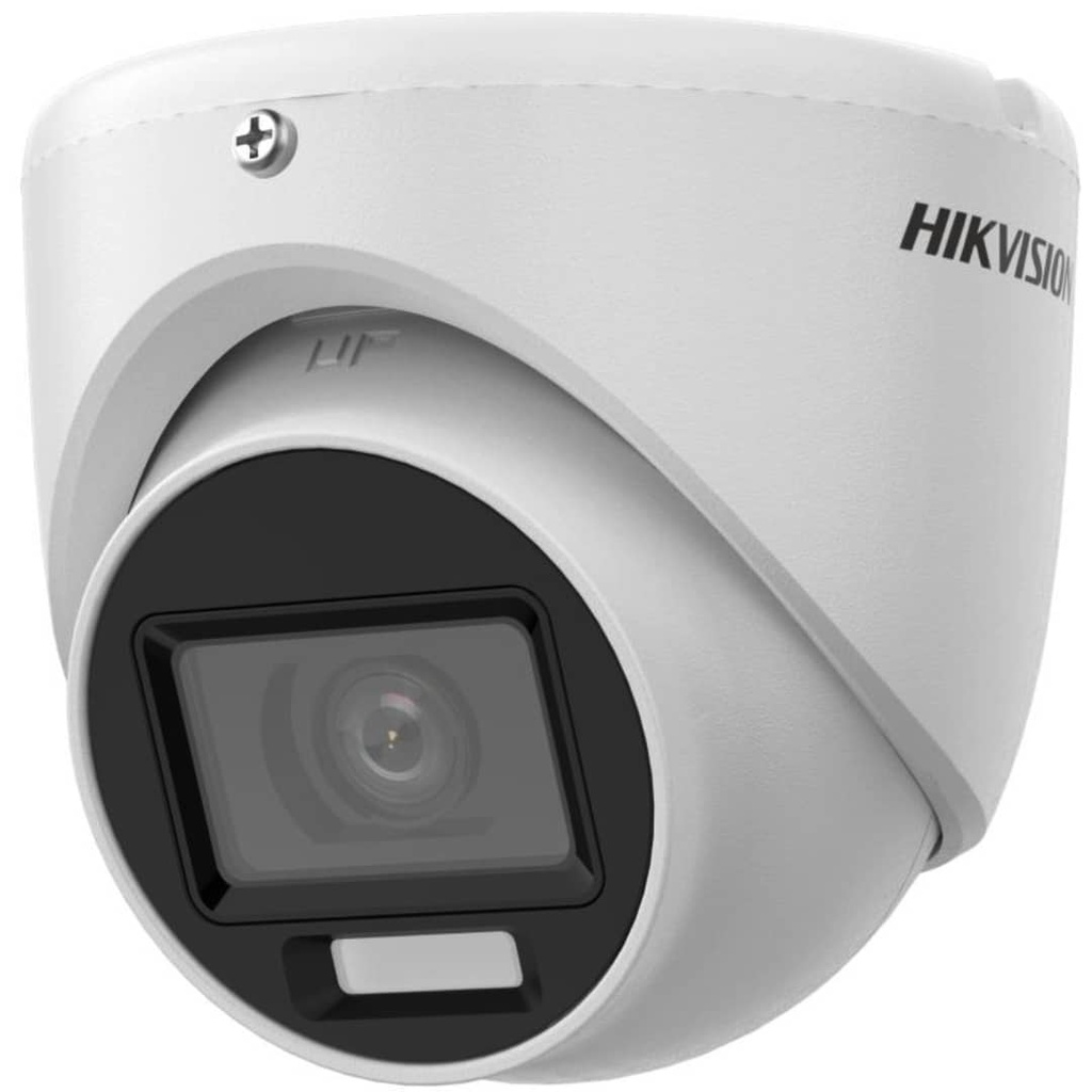 Camara de Seguridad HikVision DS-2CE76K0T-EXLMF con Luz Híbrida Inteligente 5 MP Lente Focal Fija Para Imagenes Nocturnas