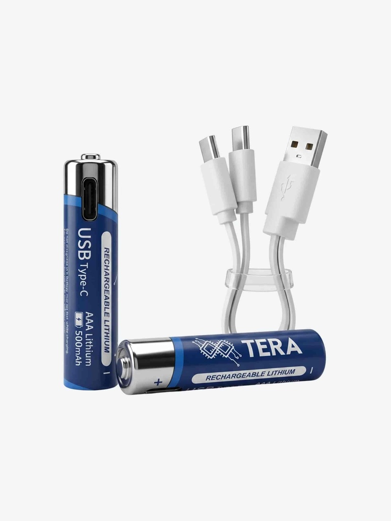 TERA 1.5V AAA 750mWh Bateria Recargable USB