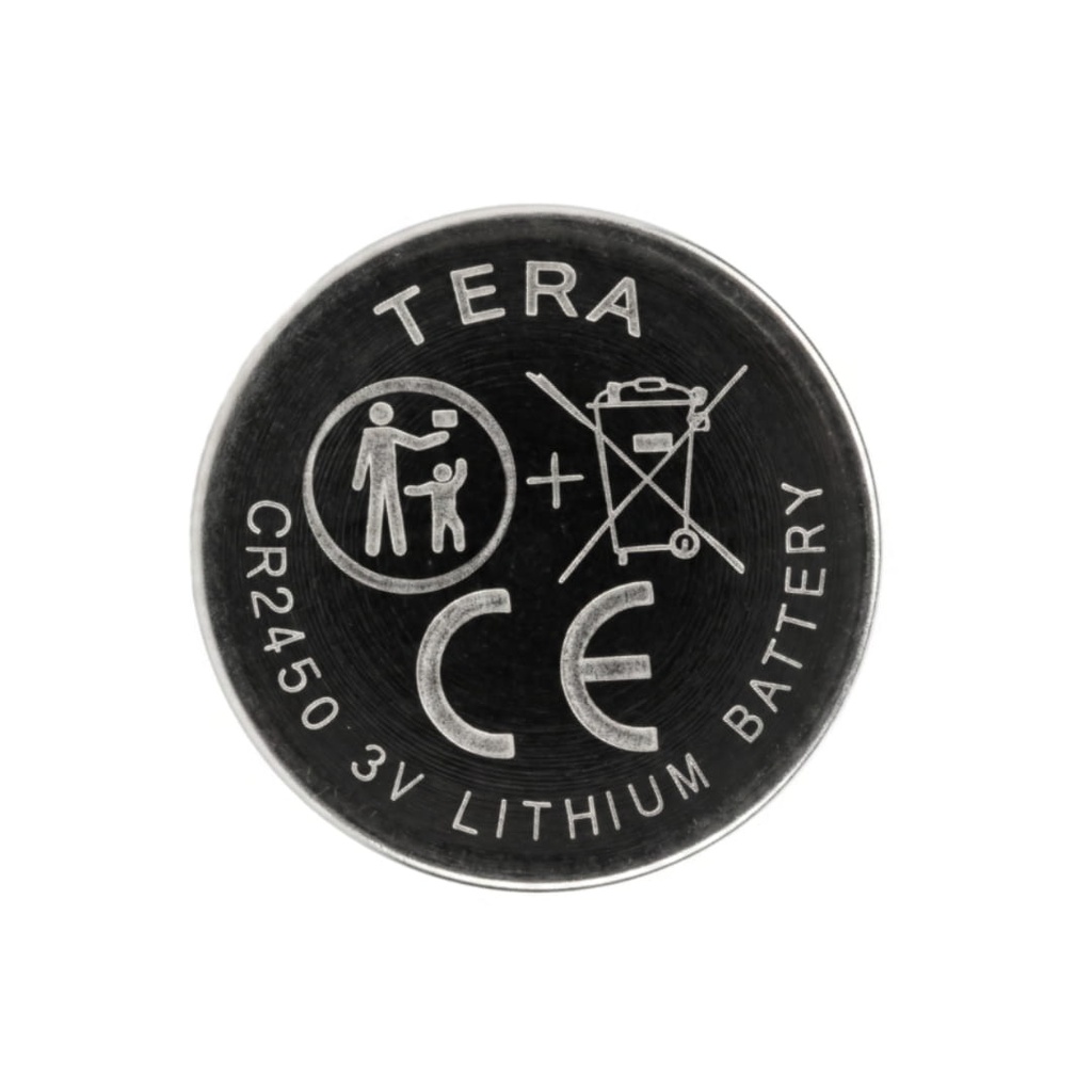 TERA 3V CR2450 Button Cell Battery 580mAh