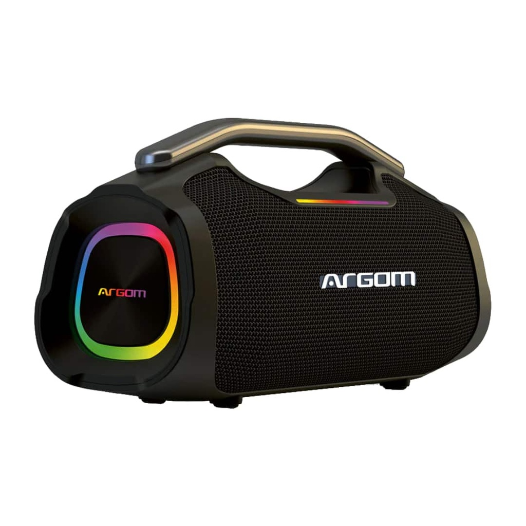 Bocina Argom ARG-SP-3144BK Radyon X44  Altavoz Bluetooth Inalambrico con Luces LED Color Negro
