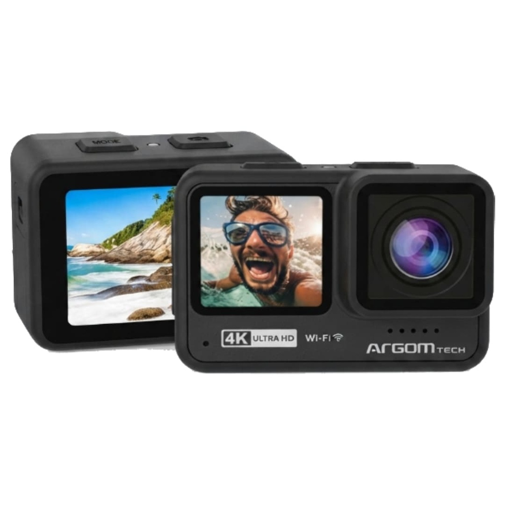 Camara de Accion Argom ARG-AC-9190BK  Epic 90 4K/60FPS UHD  Resistente al Agua