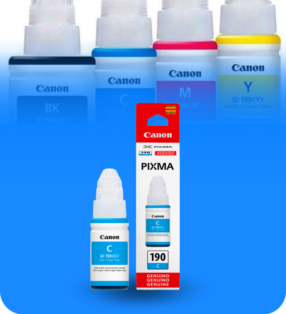 TINTA PARA IMPRESORA GI-190 C 0668C001AC  70ML COLOR CIAN CANON