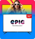 Televisor Epic EPIC32B 32" LED Alta Definicion AV Input HDMI USB