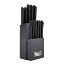 Juego de Cuchillos Picca PI0012SCAP 12 Piezas Color Negro
