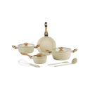 Bateria de Cocina Chef Chef Eureka CC0010BCB 10 Piezas Color Beige