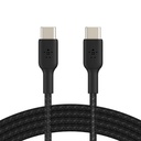 Cable Trenzado Belkin CAB004BT1MBK USB-C a USB-C  3.3FT Color Negro