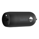 Cargador Belkin Para Carro CCA003BTBK USB-C PD de 20W Color Negro
