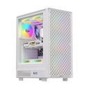 Case RGB Formula V Line Mana Dynamic White AR MID Tower Ventiladores 4 de 120MM con Malla Frontal Y Vidrio Lateral 4711401663515 Color Blanco