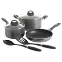Bateria de Cocina Oster 82931.07 7 Piezas Con interior Antiadherente Os Claiborne Color Negro