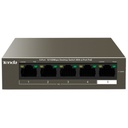 Switch Gigabit Tenda TEG1105P-4-63W de 5 puertos ( 4 Puertos PoE) de Escritorio