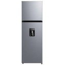 Refrigerador  Midea MDRT385MTM Automatico Top Mount Smart Sensor Lake Silver 10 Pies Cubicos con Dispensador de Agua Color Acero Bru