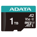 Memoria Micro SD 1TB Adata Compatible con Nintendo Drones AUSDX1TUI3V30SA2-RA1