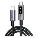 Cable Ugreen USB-C A USB-C L509 100W 2 Metros con LED Display 35512 Color Negro